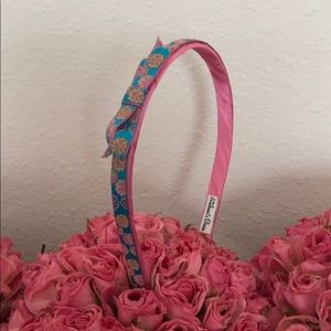 🍋Pretty Pink & Turquoise Bow Headband